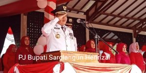 Pj. Bupati Sarolangun Henrizal Pimpinan Upacara HUT RI Ke-77