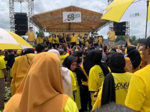 HUT Golkar Ke-58 di Sarolangun Dimeriahkan Jalan Sehat Berhadiah