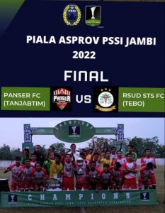 Jebol Gawang RSUD STS FC, Panser FC Bawa Pulang Piala Asprov PSSI Jambi 2022
