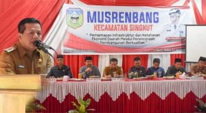 Pj Bupati Sarolangun Buka Musrenbang Kecamatan Singkut