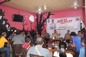 Kapolres Sarolangun Gelar Jum’at Curhat Bersama Insan Pers Sarolangun