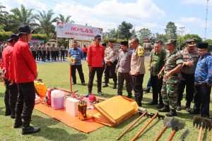Polres Sarolangun Gelar Rakor Kesiapan Tim Terpadu Karhutla