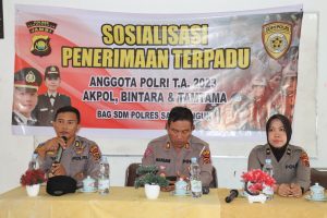 Polres Sarolangun Sosialisasi Penerimaan Polri T.A. 2023
