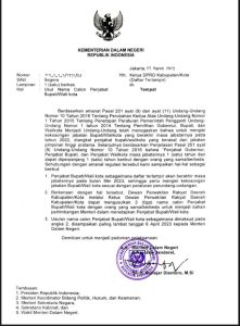 Kemendagri Minta DPRD segera Usulkan Nama Calon Pj Kepala Daerah