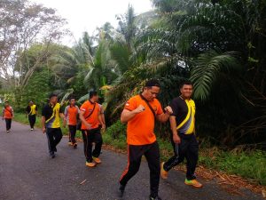 Kapolsek Pimpin Langsung Giat Olah Raga Bersama