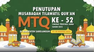 MTQ Ke-52 Tingkat Provinsi Jambi, Resmi di Tutup