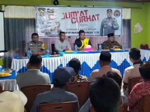 Jum’at Curhat Di Sungai Gedang, Polres Sarolangun Menjawab Dua Hal yang Disampaikan Masyarakat