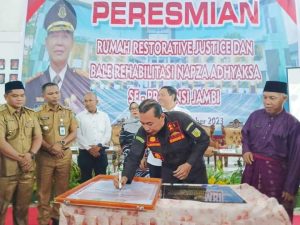Kejati Jambi Resmikan Rumah Restorative Justice