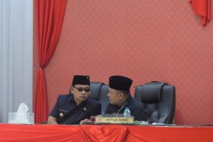 Paripurna DPRD Muratara Bupati Laporkan Raperda Pertanggungjawaban APBD Tahun 2022