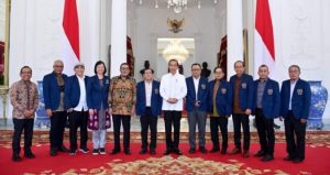 Presiden Jokowi Terima Pengurus PWI Pusat di Istana Merdeka