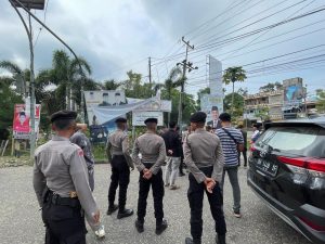 Polres Sarolangun Lakukan Pengamanan Dalam Penertiban APK Dan APS Pemilu 2024