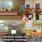 Dinas PMD Sarolangun Gelar Rakor Kades, Lurah dan Camat Tahun 2023