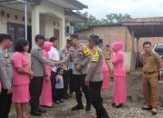 Kapolres Bersama Ketua Bhayangkari Cabang Sarolangun Kunker ke Polsek Air Hitam