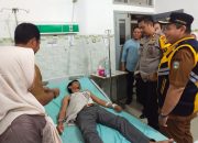Kapolres Sarolangun bersama PJ Bupati Bupati Jenguk Ketua PPK Pelawan di RS