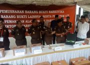 Kejari Batam Musnahkan Barang Bukti Narkotika dan HP