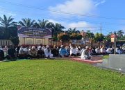 Jajaran Polres Sarolangun, Sholat Id Dihalaman Mapolres Sarolangun