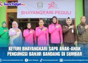 Ketum Bhayangkari, Sapa Anak-Anak Pengungsi Banjir Bandang Di Sumbar