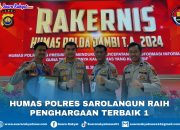 Humas Polres Sarolangun Raih Penghargaan Terbaik Satu