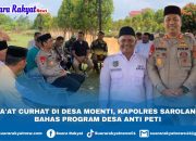 Juma’at Curhat Di Desa Moenti, Kapolres Sarolangun Bahas Program Desa Anti PETI