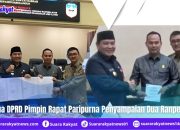 Ketua DPRD Pimpin Rapat Paripurna Penyampaian Dua Ranperda