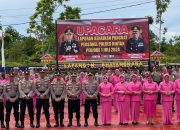 Kapolres Bintan Resmikan Penggunaan Pangkat Personel Yang Naik Pangkat, Pimpin Upacara Kenaikan Pangkat
