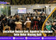 Lestarikan Budaya Seni, Kapolres Sarolangun Gelar Nobar Wayang Kulit