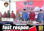 Polres Batanghari, BNN dan Forkopimda Gelar Deklarasi Program Bersinar dan Anti Narkoba di Batanghari