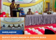 Bupati Sarolangun H. Hurmin Buka Rapat Koordinasi Kepala Desa