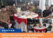 Bupati Seruyan Ahmad Selanorwanda Sambut Kajari Baru Andre Lewat Silaturahmi di Pendopo Rumah Dinas