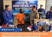 Satpolairud Polres Karimun Ungkap Kasus Pengiriman Pekerja Migran Ilegal di Perairan Durai