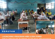 Launching Program MBG 2.334 Porsi Disalurkan Ke 26 Sekolah di Dua Kecamatan