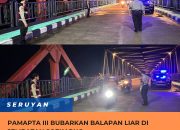Pamapta III Bubarkan Balapan Liar di Jembatan Soekarno