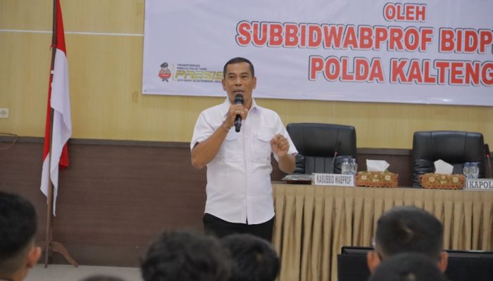 BIDPROPAM POLDA KALTENG BERIKAN PEMBINAAN ETIKA PROFESI POLRI KEPADA PERSONEL POLRES SERUYAN