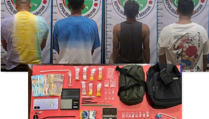 POLRES SERUYAN UNGKAP DUGAAN PEREDARAN SABU DI KUALA PEMBUANG, TERDUGA PEMASOK BERPROFESI TENAGA KESEHATAN
