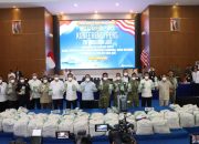 Kapolda Kepri Hadiri Konferensi Pers Pemusnahan Barang Bukti Ketamin 1,3 Ton