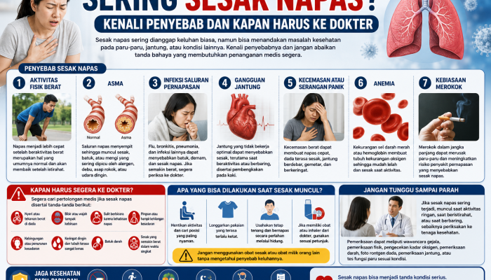 Sering Sesak Napas? Kenali Penyebab dan Kapan Harus ke Dokter